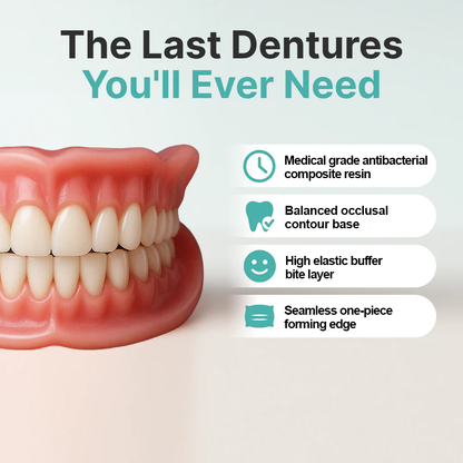 ⏰Ends Today: 64% OFF! 🌎KLENIMORE™ Medical Full Denture with Strong Suctiond🦷Obtain American Dental Association (ADA) Certification
