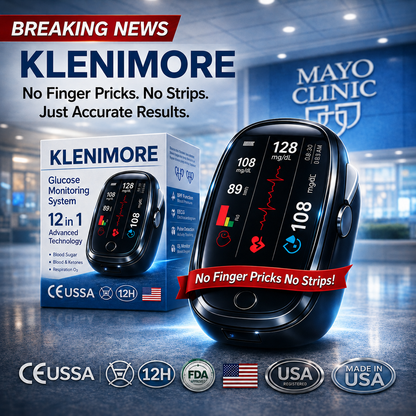 🔥Final 1 Hours : Only Limited Stock Left🏆GluCent™ Non-Invasive Blood Glucose Meter 99.9% Accuracy （Mayo Clinic Recommended）