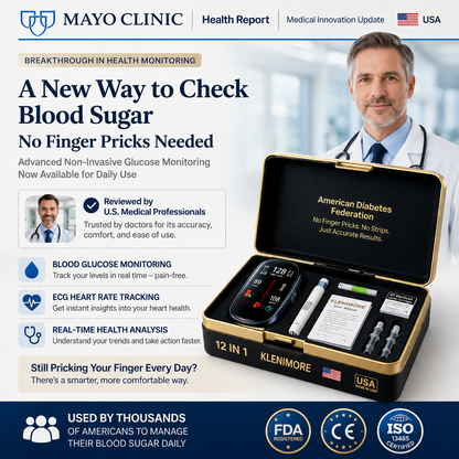 🔥Final 1 Hours : Only Limited Stock Left🏆GluCent™ Non-Invasive Blood Glucose Meter 99.9% Accuracy （Mayo Clinic Recommended）