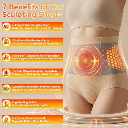 🎖️Moringa & Berberine 4-In-1 Micro-Particle Sculpting & Fat-Burn Shorts