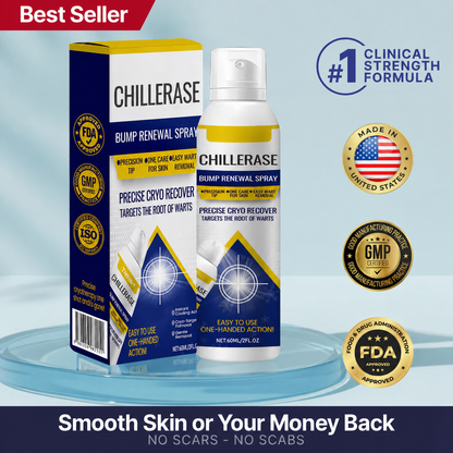 Chillerase Bump Renewal Spray: Safe, Fast Cryotherapy Wart Removal At Home