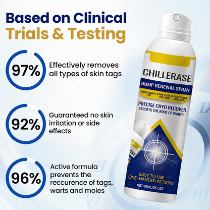 Chillerase Bump Renewal Spray: Safe, Fast Cryotherapy Wart Removal At Home