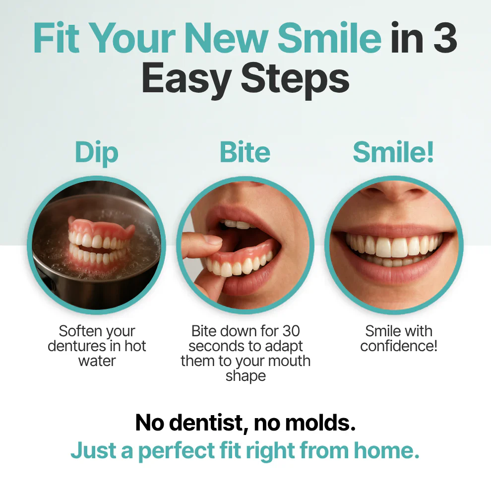 ⏰Ends Today: 40% OFF! 🌎KLENIMORE™ Custom-Fit  Dentures— Designed for Comfort and a Natural-Looking Smile