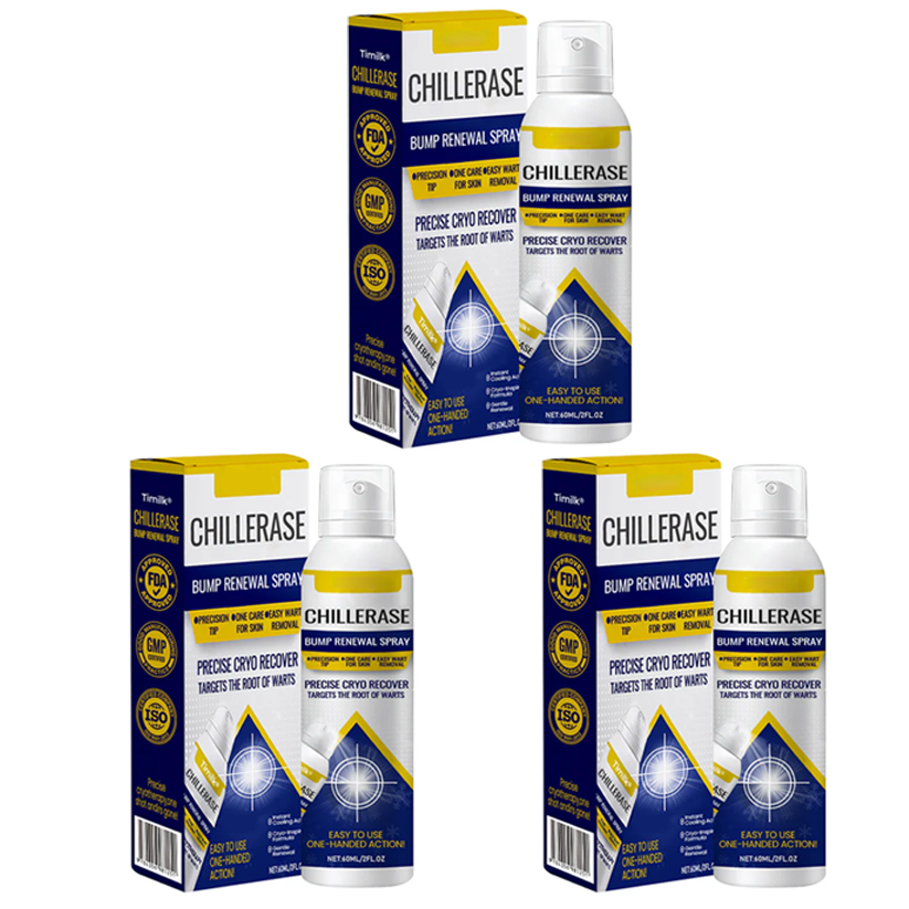 Chillerase Bump Renewal Spray: Safe, Fast Cryotherapy Wart Removal At Home