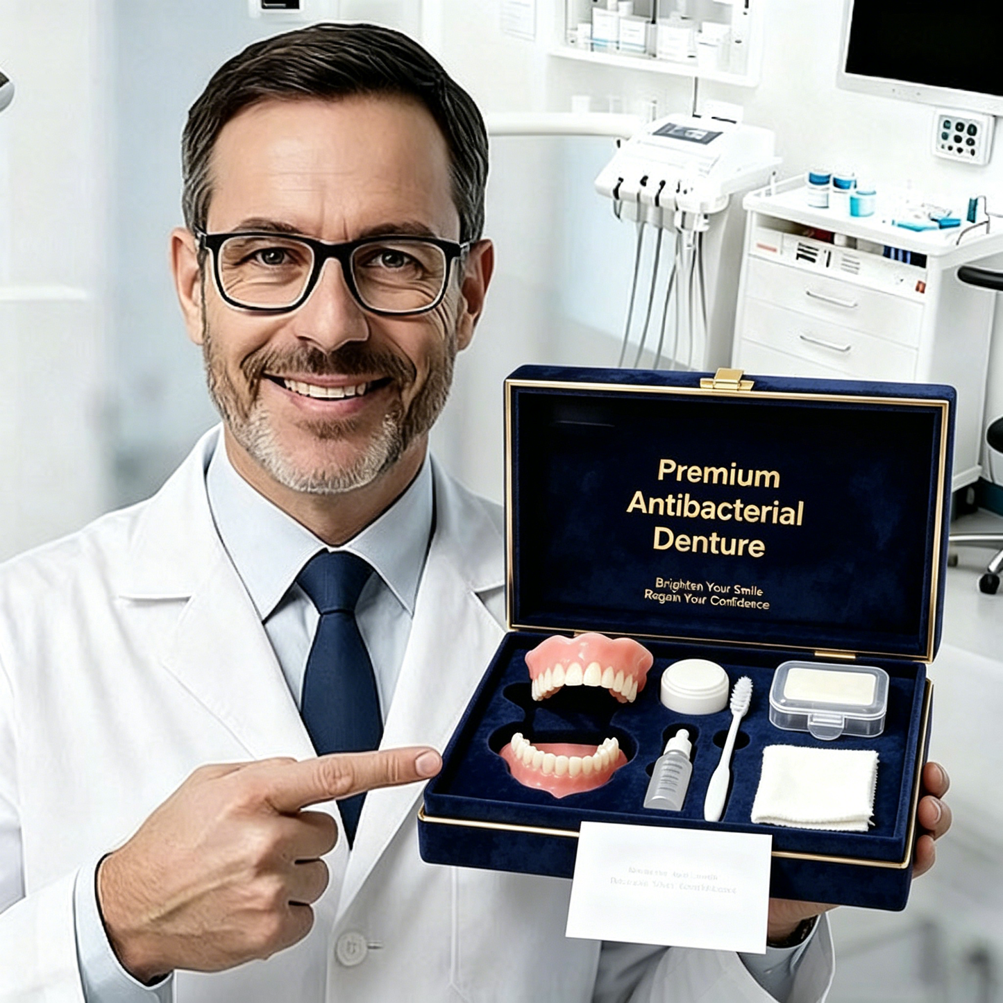 ⏰Ends Today: 64% OFF! 🌎KLENIMORE™ Medical Full Denture with Strong Suctiond🦷Obtain American Dental Association (ADA) Certification